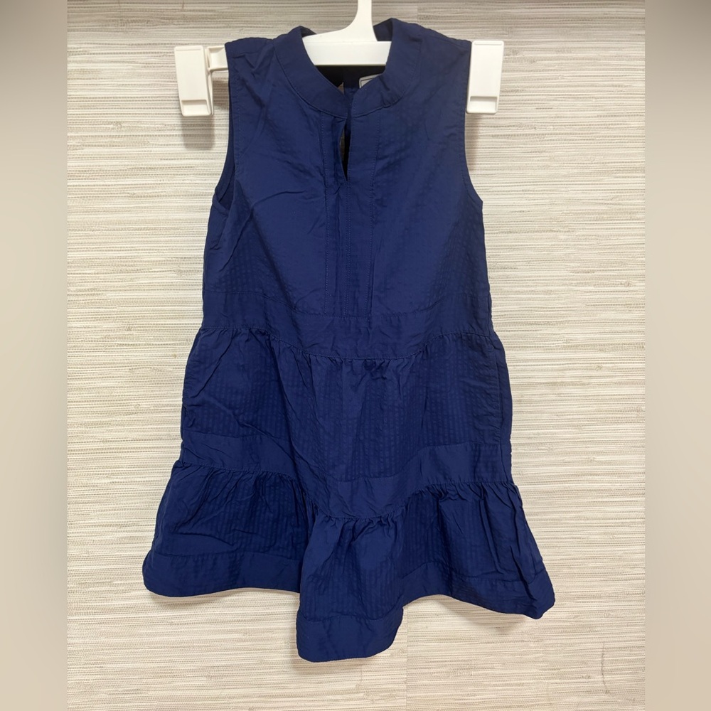 Girls Vineyard Vines Harbor dress navy blue XS (5-6)